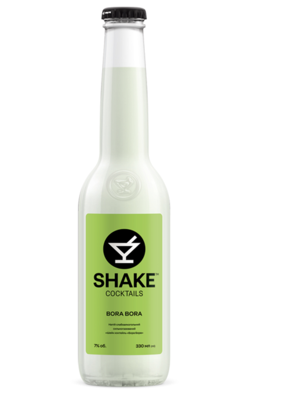 Напій Shake Bora Bora с/а газ. 7% 0.33 л скло